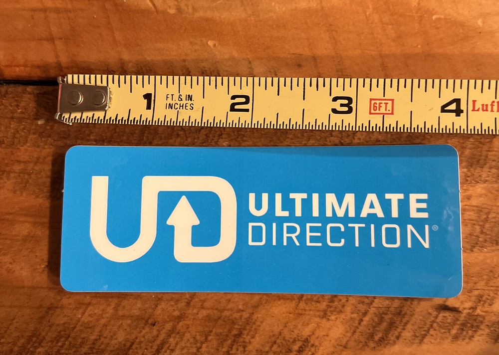 ULTIMATE DIRECTIONS Hydration System STICKER Decal Blue White