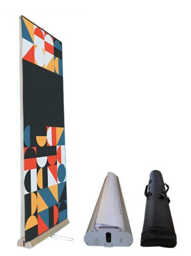 Deluxe retractable banner double-sided (39"x80")