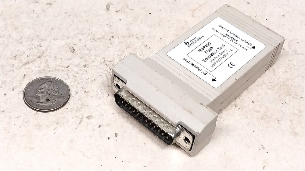 Nice Texas Instruments TI MSP430 Flash Emulation Tool Probe Old Vintage Computer