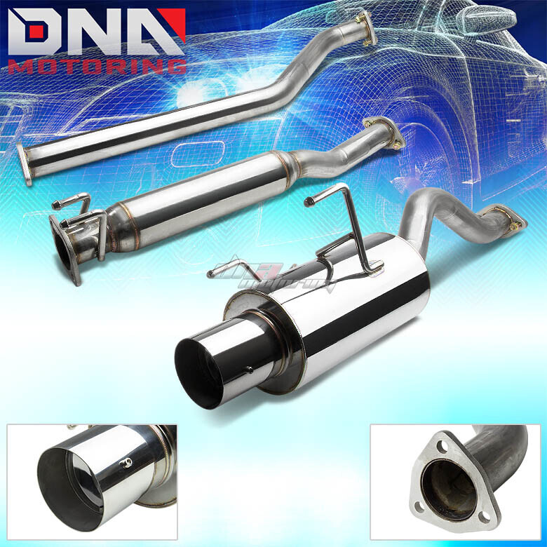 For 2002-2006 RSX DC5 Type-S 4"OD Muffler Tip Stainless Catback Exhaust System