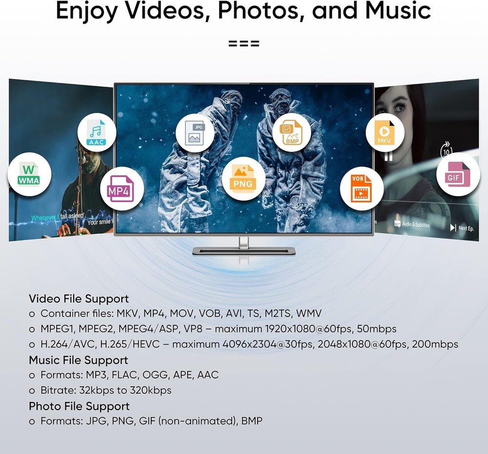 Ultra-HD NEUMI Atom 4K Lite Media Player - Automatic Playback & Trigger Feature