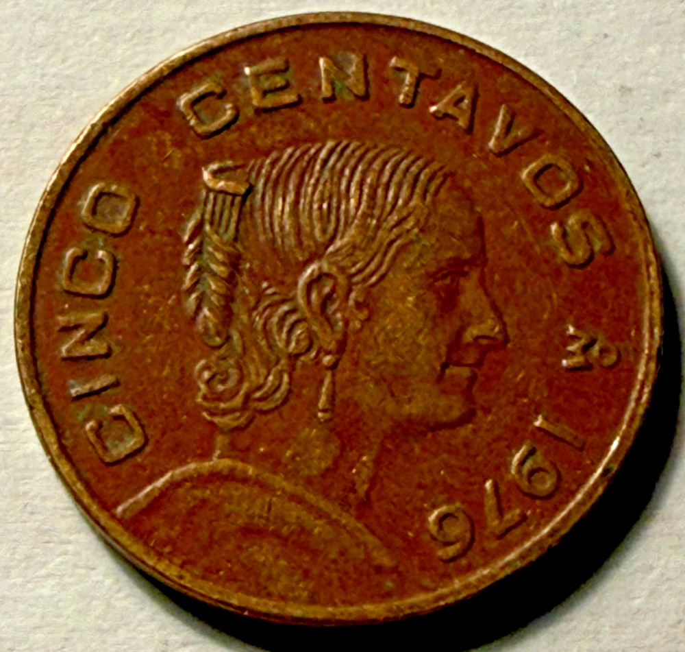 1976 Mexico 5 Centavos Five