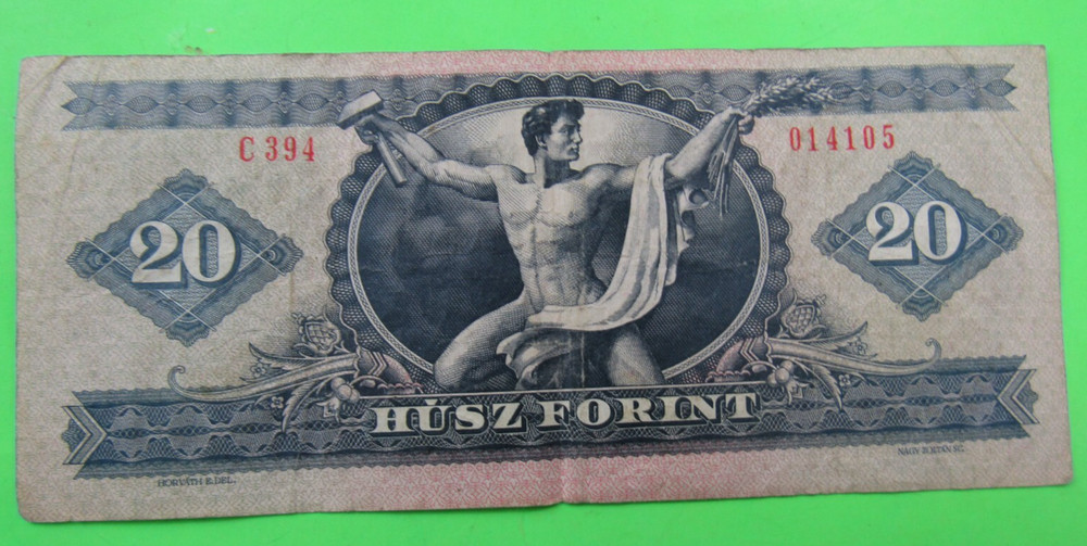 HUNGARY, 20 FORINT, 1980