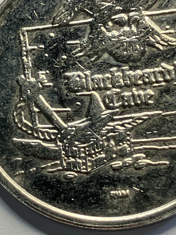 RARE Blackbeard’s Cabe Arcade Token Defunct #te1