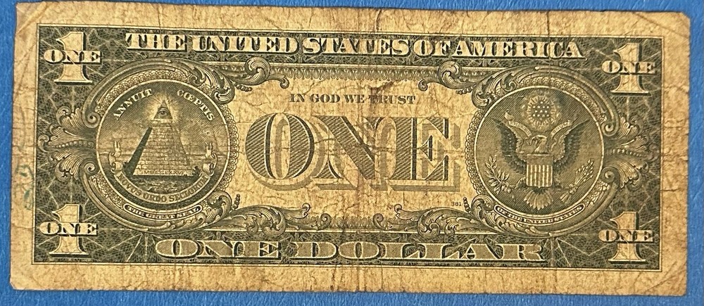1957 B $1 Silver Certificate Blue Seal