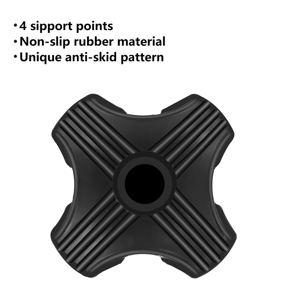 Cane Tip Self Standing 3/4 inch Quad Rubber Replacement for Walking Canes St...