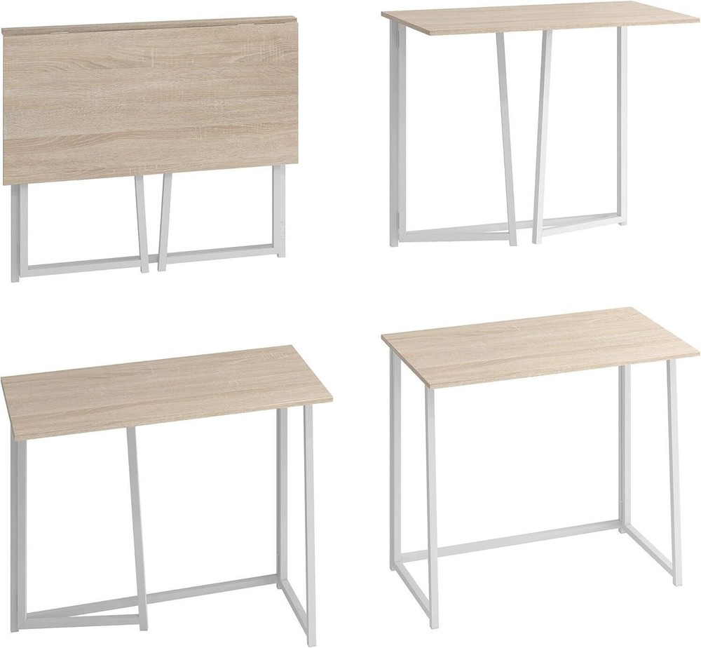 31.5" Folding Desk Simple Assembly Computer Desk Study Writing Table Home Office