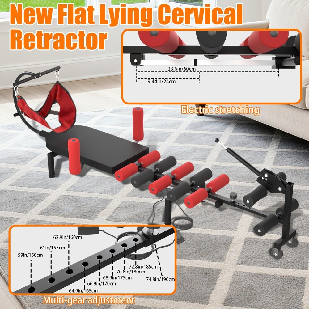 Professional Electric Traction Table, Spinal Cervical Decompression Traction ...