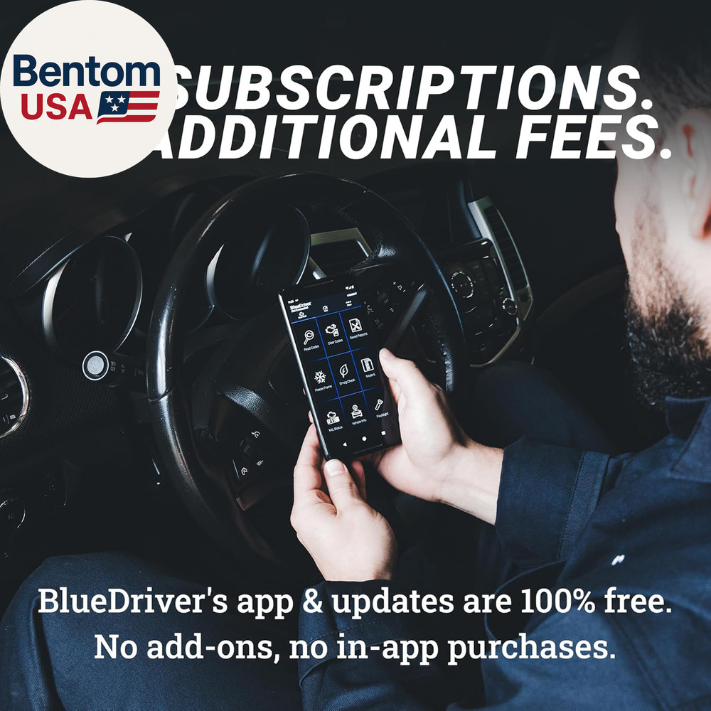 Bluetooth Pro OBDII Scan Tool for Iphone & Android - No Subscription Fee - OBD2