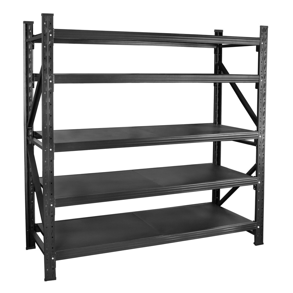 5-Tier Heavy Duty Garage Storage Shelf with Adjustable Shelves for Workshop