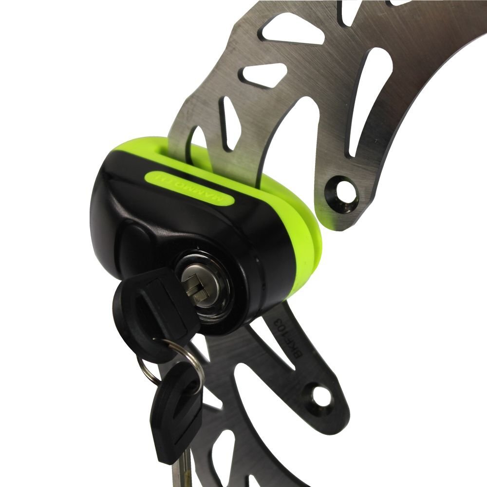 Mammoth Rogue Disc Lock 6mm Yellow Motorcycle Security