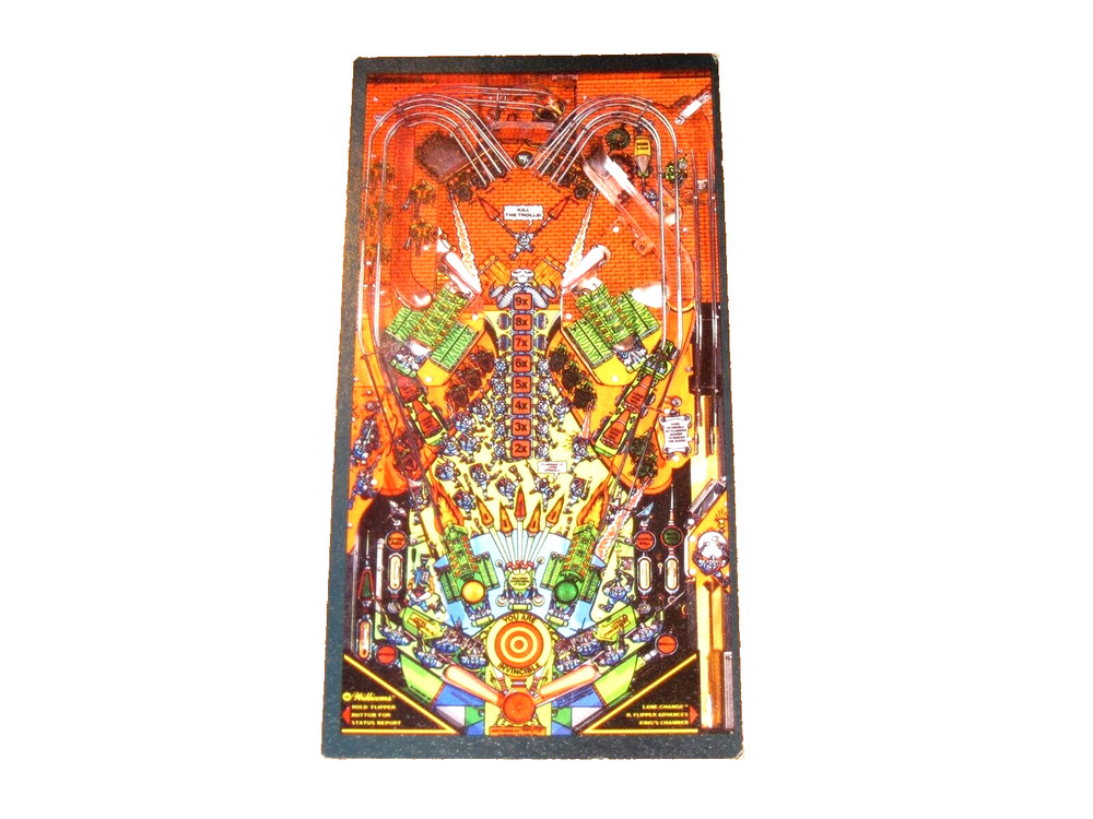 Big Guns Willaims Pinball Promo Postcard