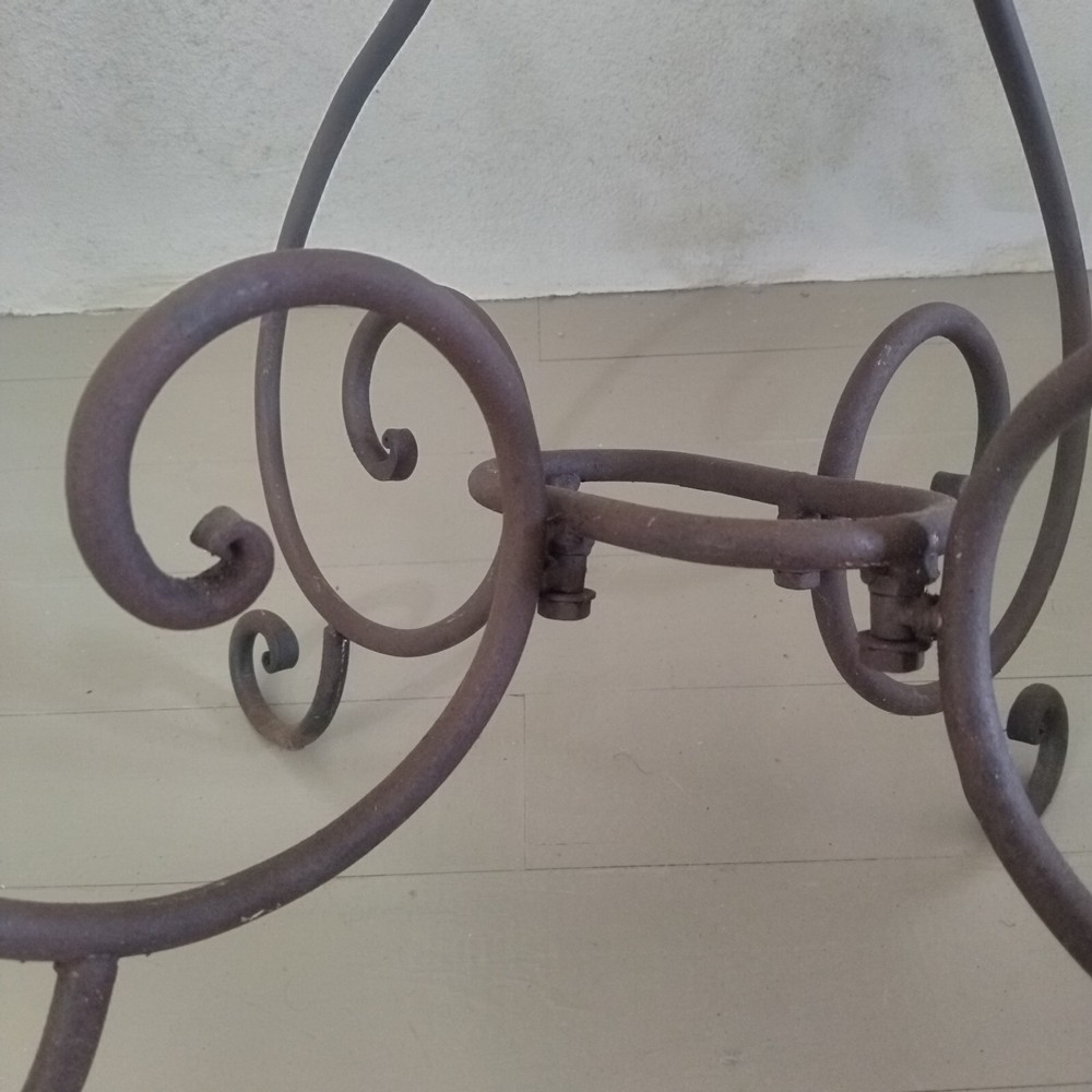French wrought iron garden table