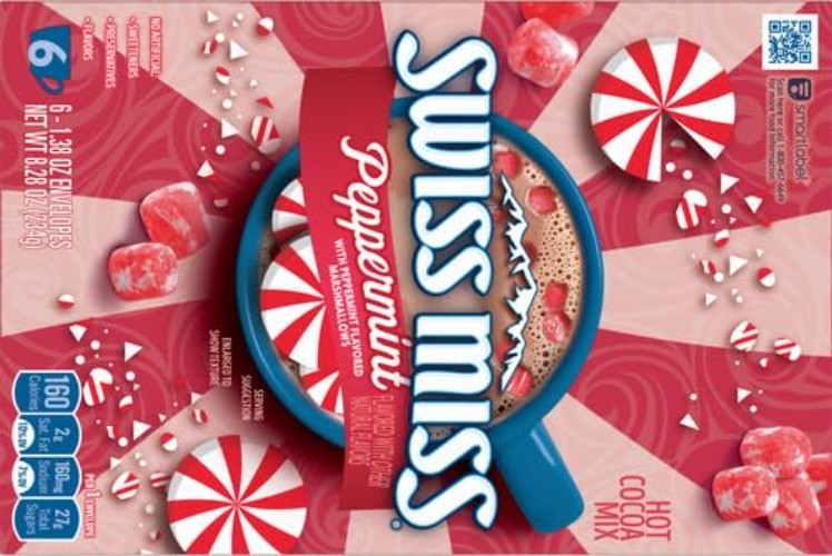 Easy-to-Make Peppermint Hot Cocoa Mix with Marshmallows - 6 Pack Masterpiece