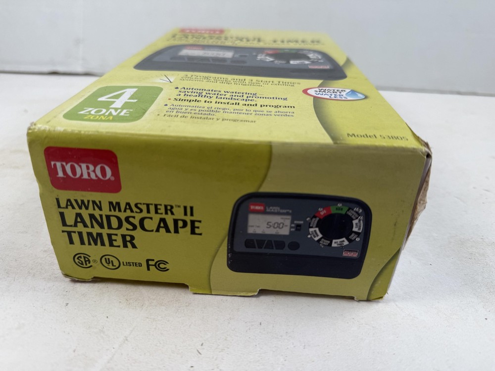 Toro Lawn Master II 4 Zone Timer Model 53805 Automatic Irrigation Controller Sys