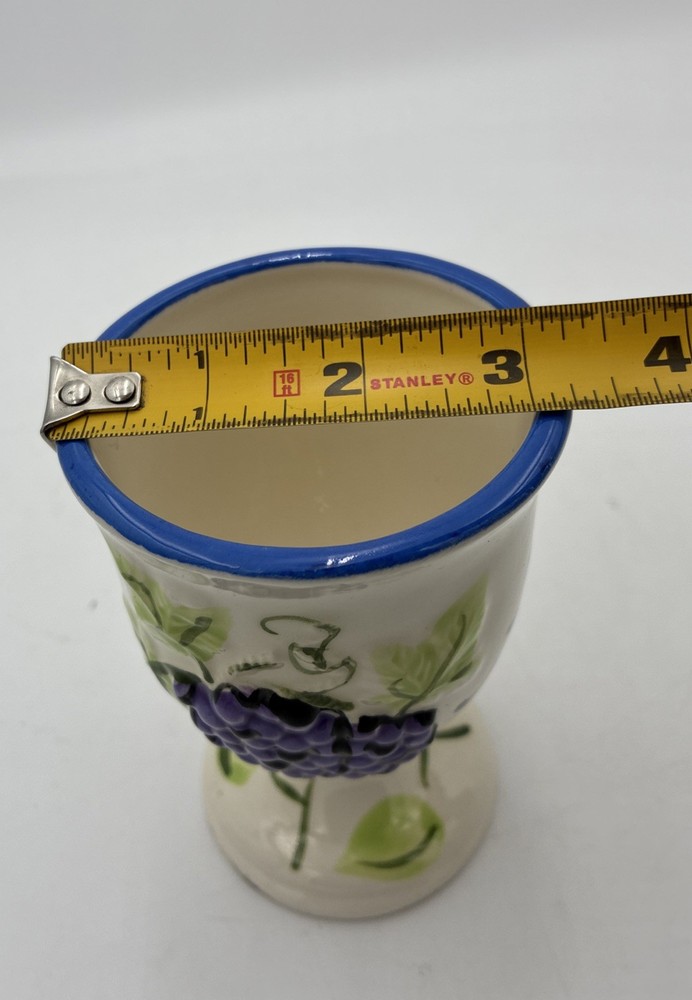 Original DAVID HEGER NY Studio Kiddush Wine Cup Artist Signed.