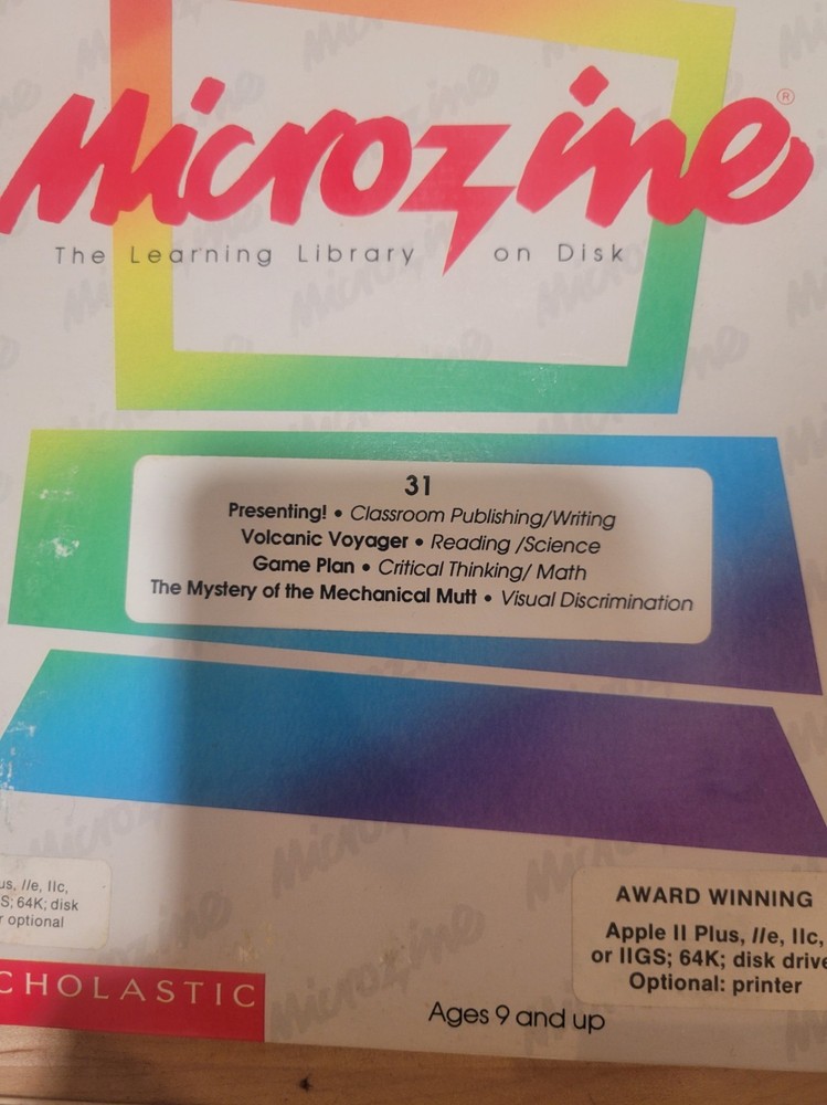 Apple II software Lot Chessmaster 2100, Microzines, Spell, Lot