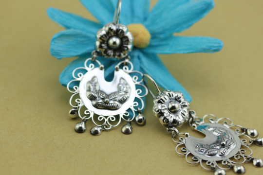 Handmade Filigree Flower Earrings