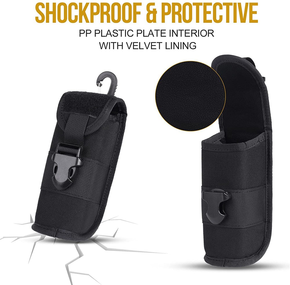 Tactical MOLLE Eyeglass Case Hard Shell Sunglasses Bag Hockproof Protective Box