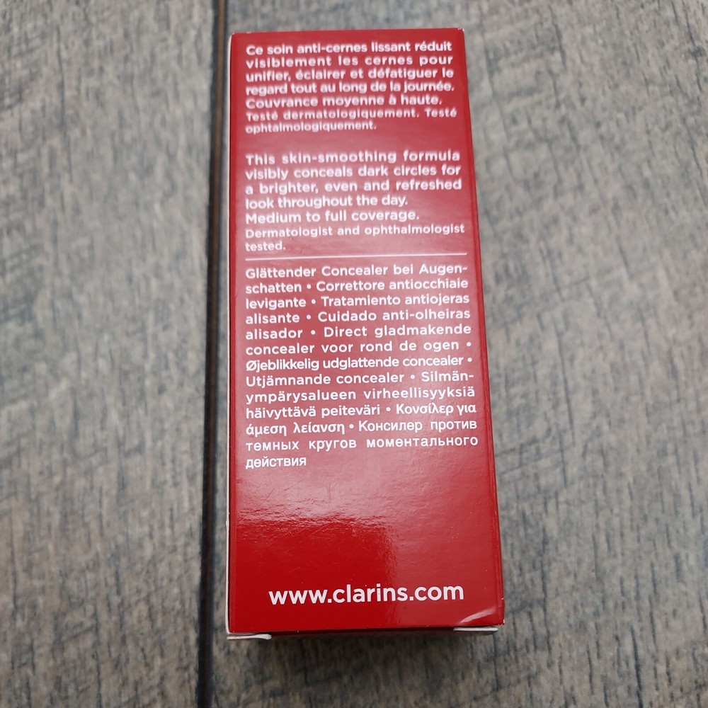Clarins Instant Concealer #02 Full Size .5oz