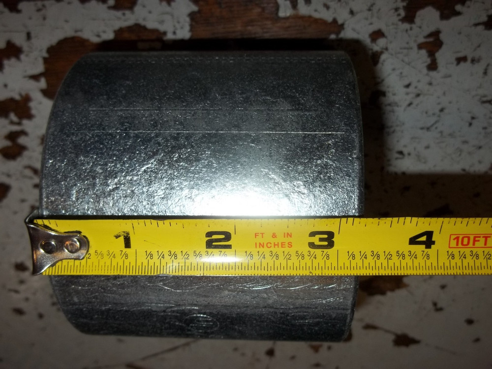 3" GALVANIZED THREADED FEMALE RIGID CONDUIT COUPLING (W8)