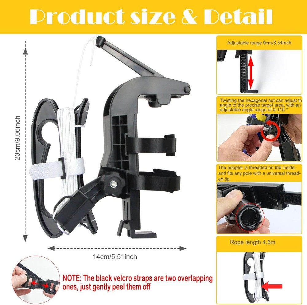 Spray Can Trigger Handle & Extension Adapter for Aerosol Cans, Paint & Duster