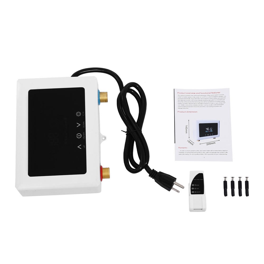 3kW Electric Mini Tank Hot Water Heater Compact Storage LED Display Instant Boil