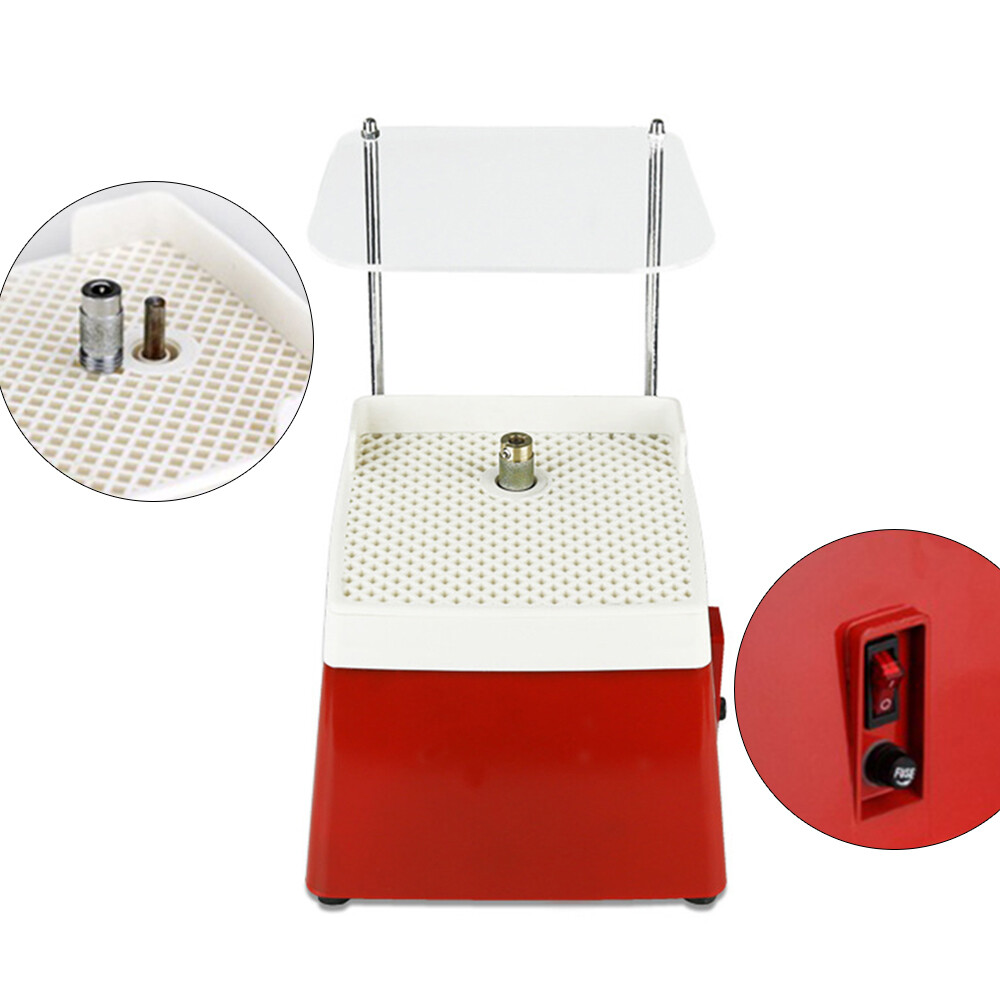 65W Stained Glass Grinder W/ Baffle Bracket & Grinding Bit Rectangular Grinder
