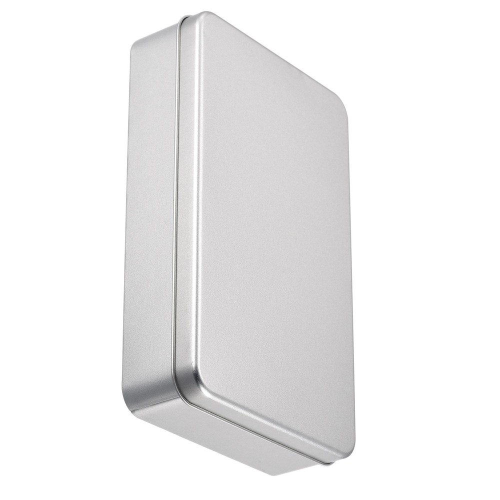 Metal Tin Box 7.09"x4.33"x1.57" Rectangular Empty Tinplate Storage Container