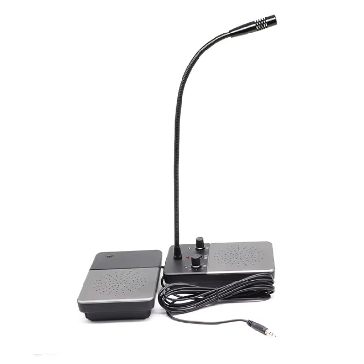 5W Dual Way Window Counter Intercom Counter Interphone System