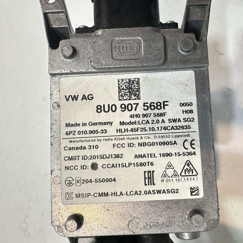 15-2018 Audi Q3 Rear Bumper Left Driver Side Blind Spot Radar Sensor Module OEM