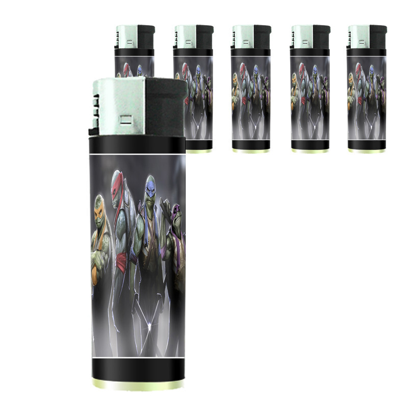 Ninja D6 Set of 5 Electronic Butane Lighter