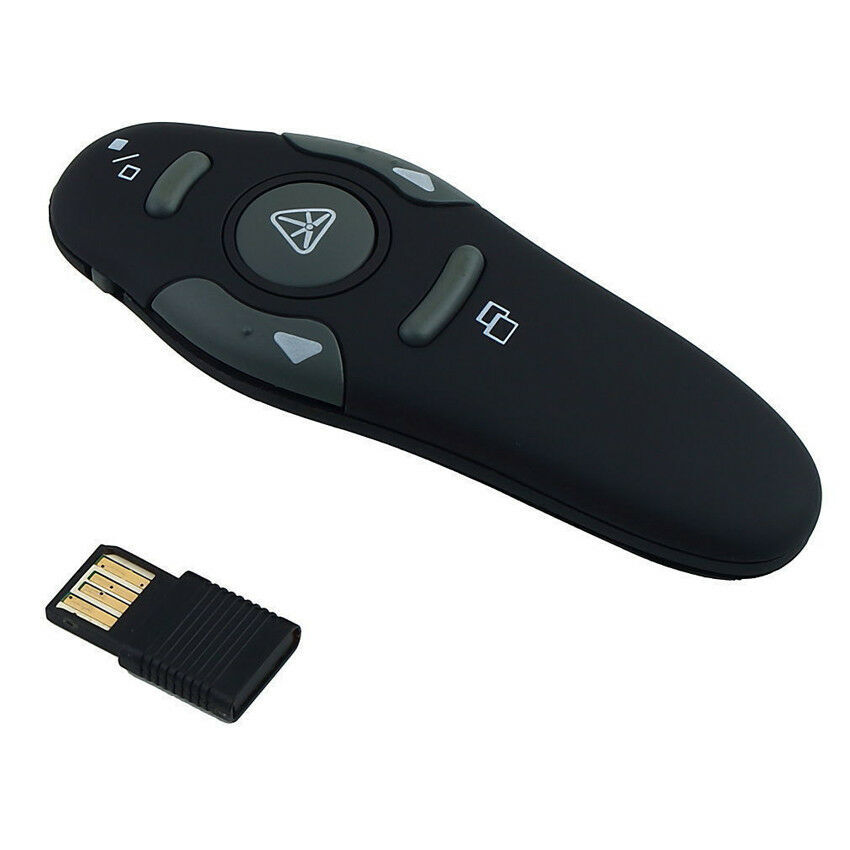 Wireless PPT USB Presenter Power point Presentation Laser Pointer Clicker Pen