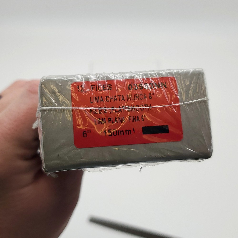 Nicholson 6" Flat Double / Single Cut Smooth File 03533N Rectangular w/ Tang