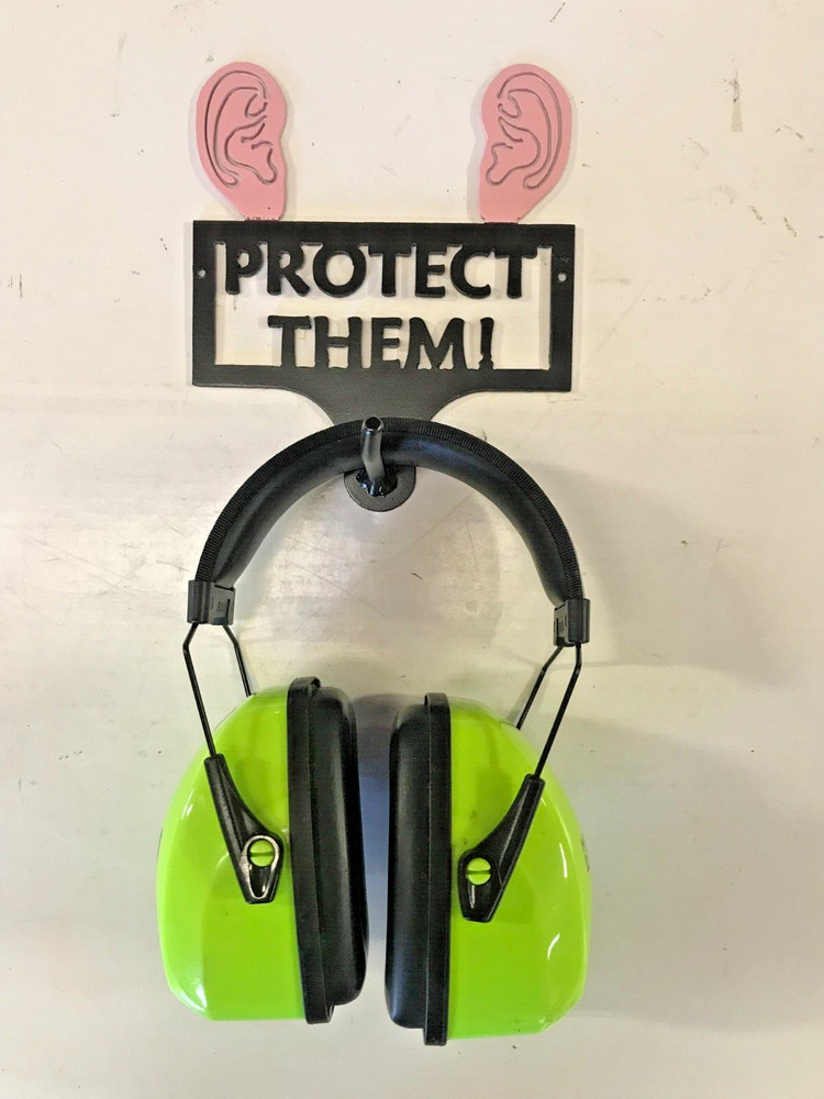Ear muff, ear plug, PPE, Hearing Protection Hanger, holder