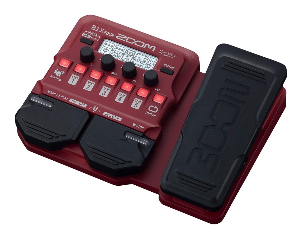 B1X FOUR Bass Multi-Effects Processor with Expression Pedal, With 70+ Built-in E