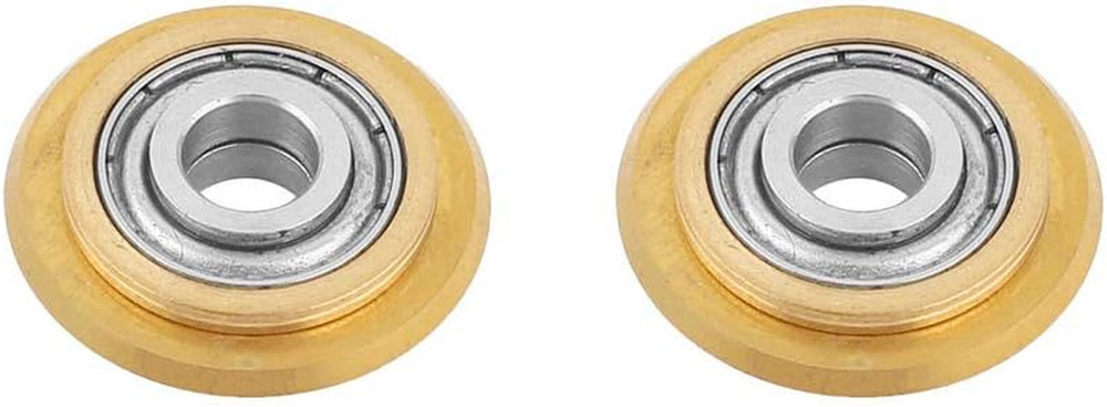Titanium Coating Tungsten Carbide Tile/Glass Cutter Wheel Replacement 2Pcs