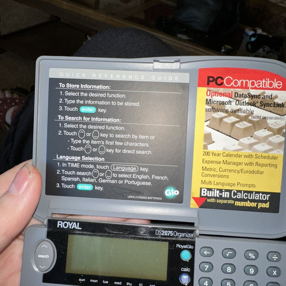 Vintage Royal Ideas Organizer Calculator