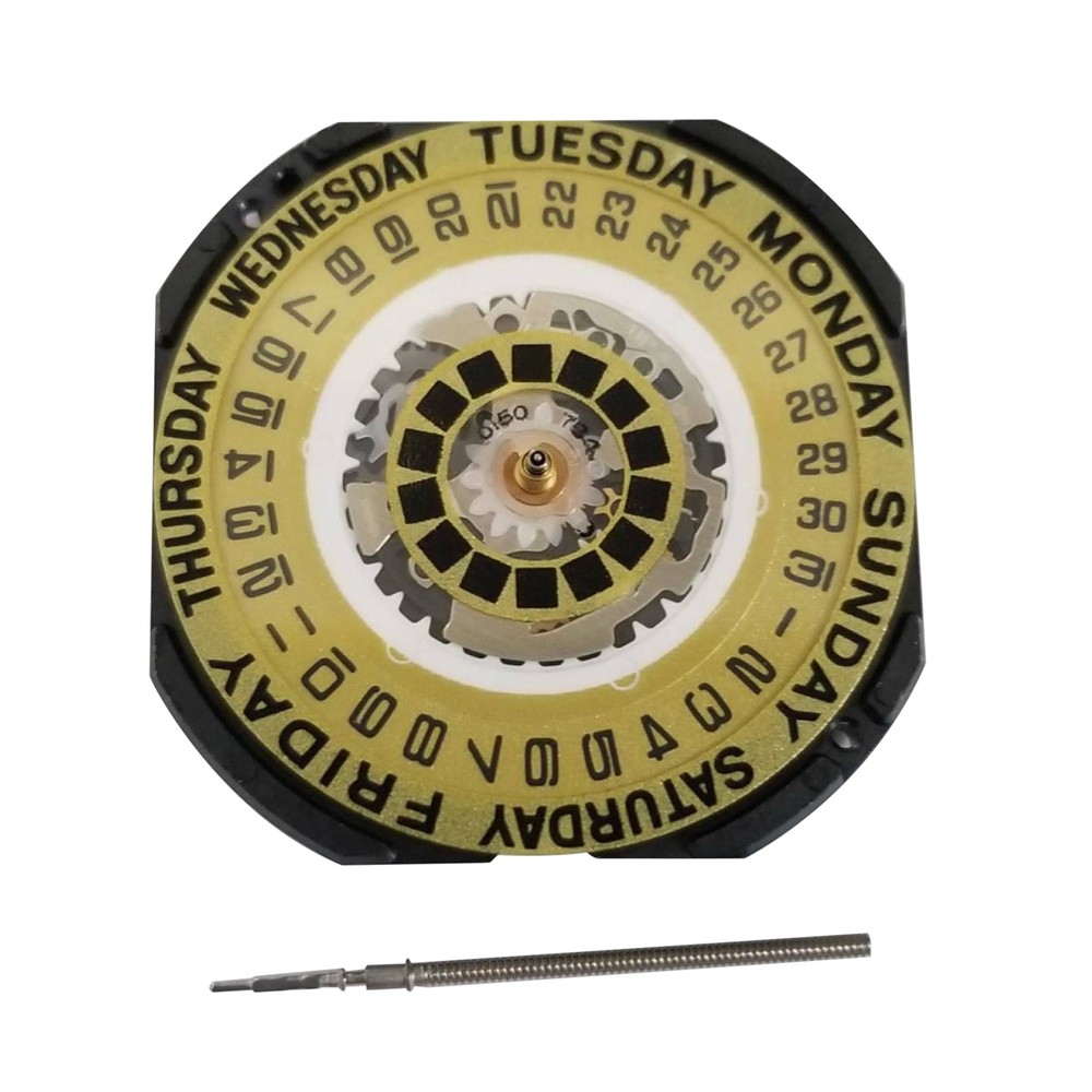 25.6mm Diameter 3 Hands Quartz Watch Replacement Movement For VX44E 11½ ‴