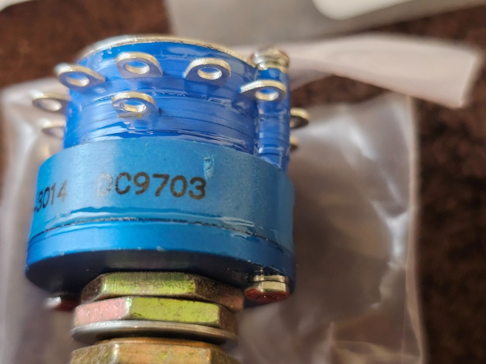 Cole Rotary Switch M3786/4-3014 Dial 12 Position DC9703 Dash Panel