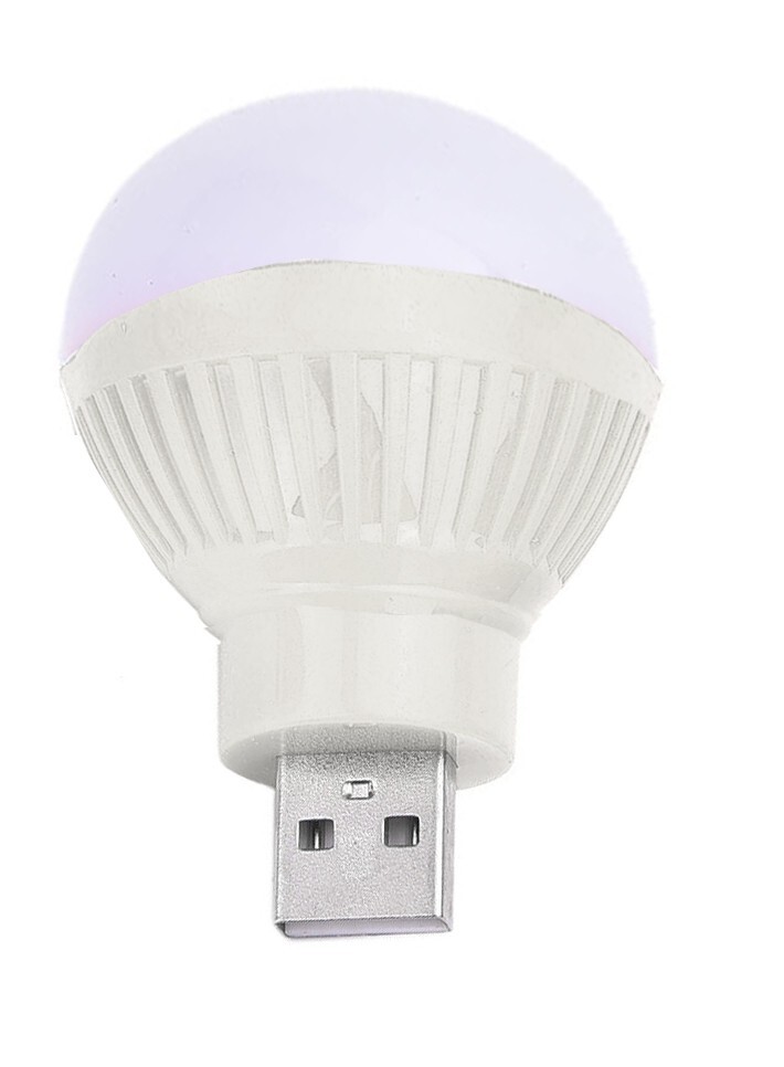 80LM USB LED NoteBook Book Reading Light Night Light Bulb in Random Color