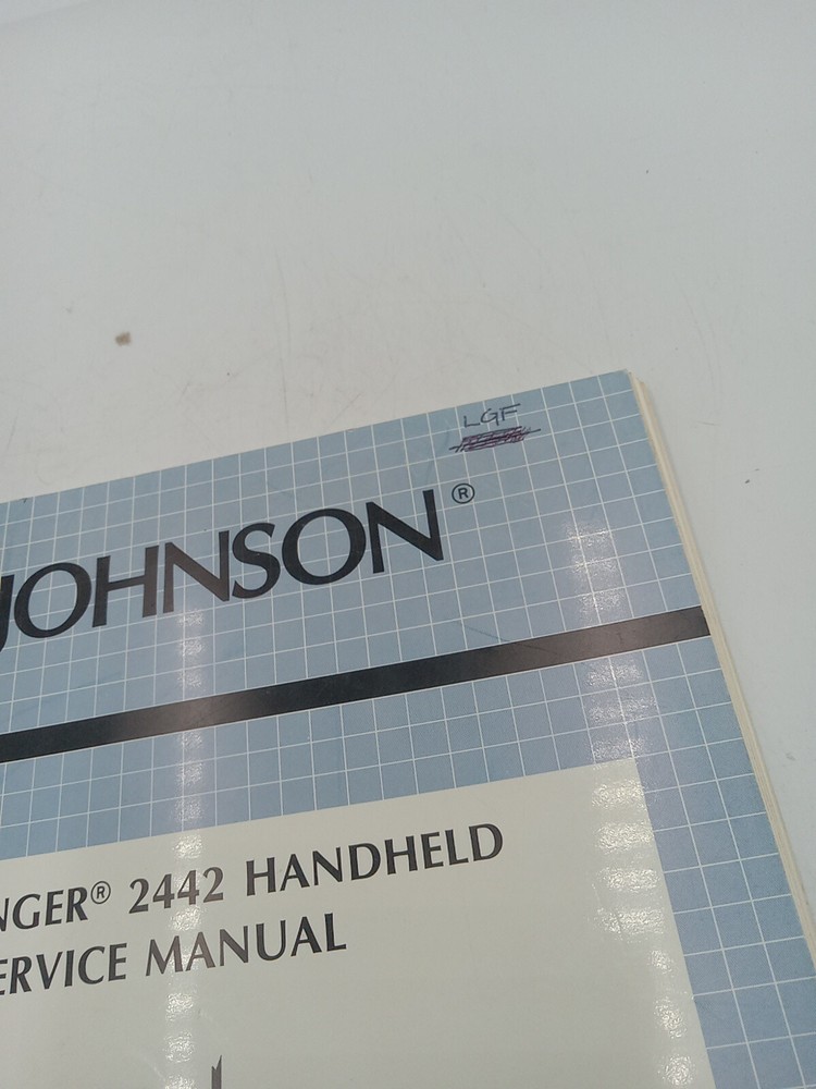 E.F. Johnson Challenger 2442 Handheld Service Manual