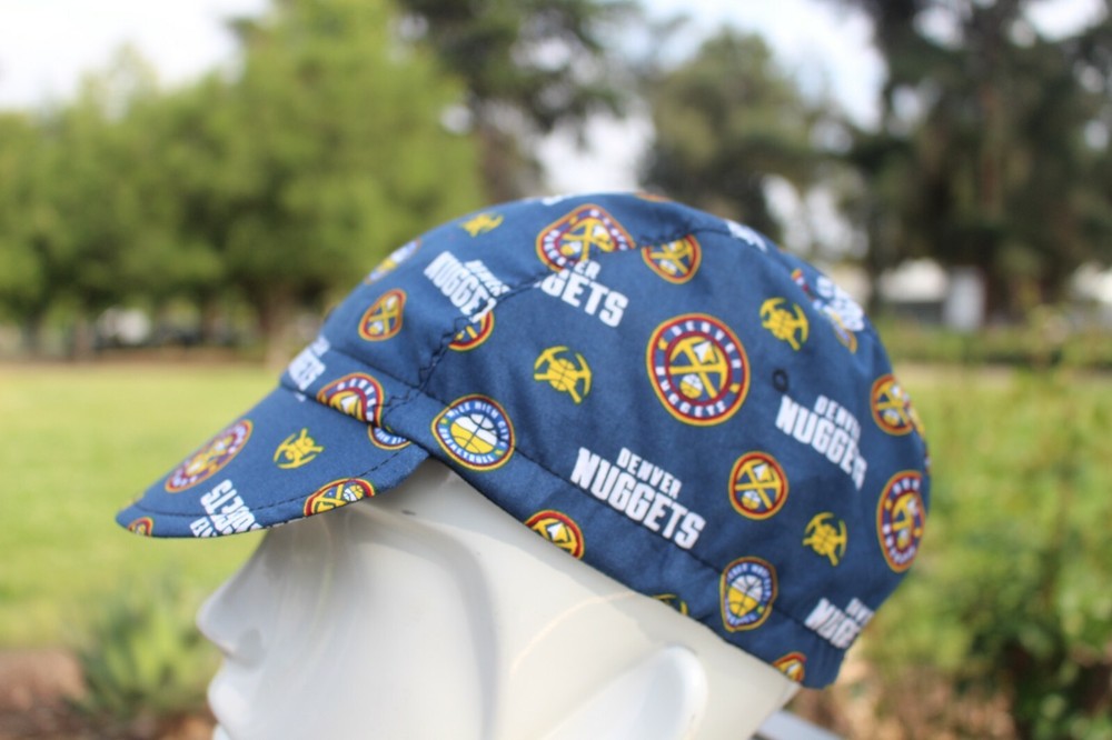 cycling cap DENVER NUGGETS handmade in USA