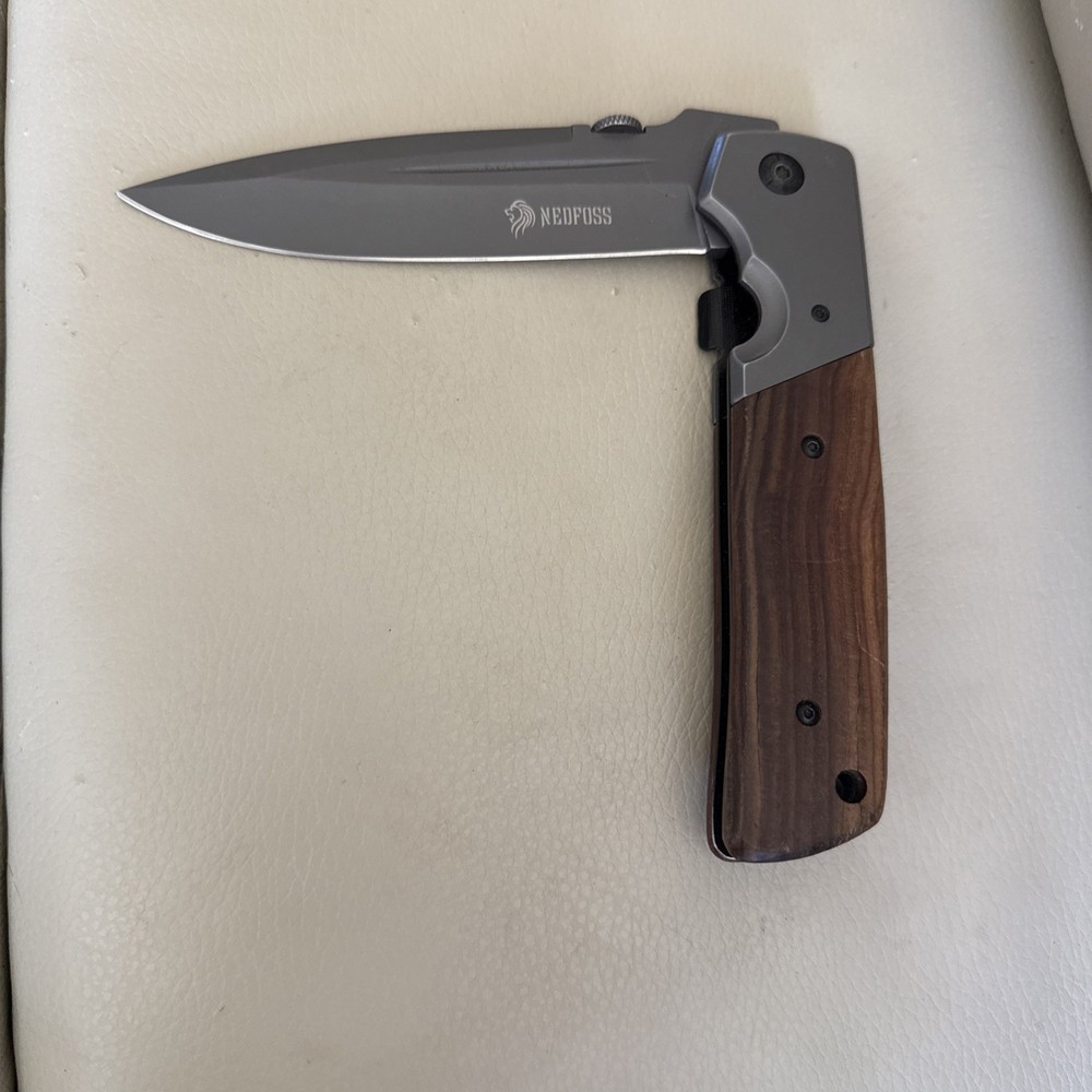 NedFoss Pocket Knife Large Folding Knife, 11'' Survival...