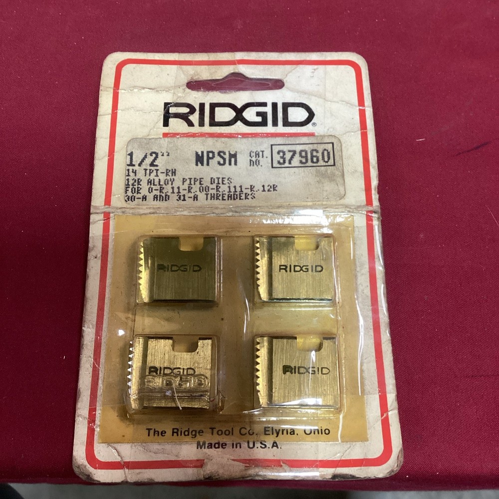 RIDGID 37960 PIPE THREADER DIES