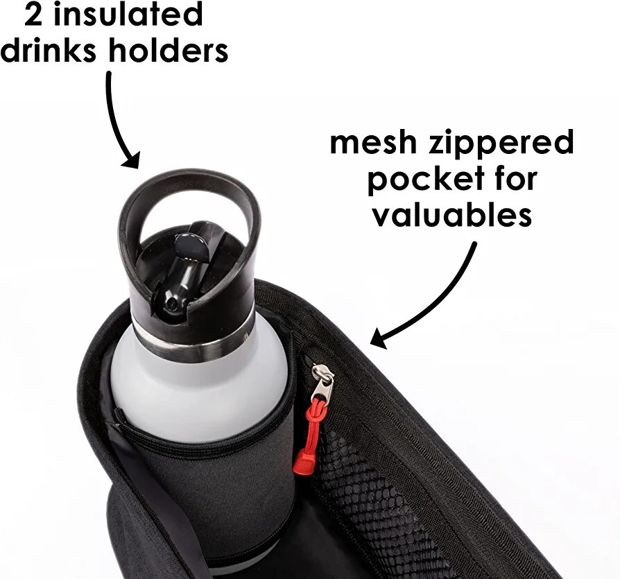 Diono Buggy Buddy Universal Stroller Organizer with Cup Holders, Secure Attachme