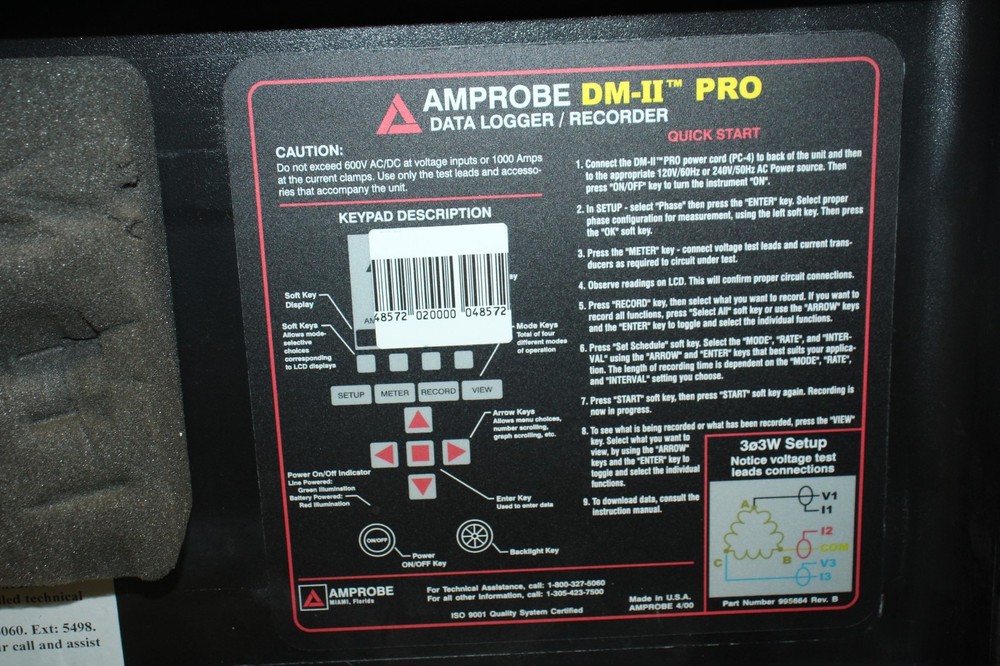 Amprobe DM-II Pro Data Logger Recorder