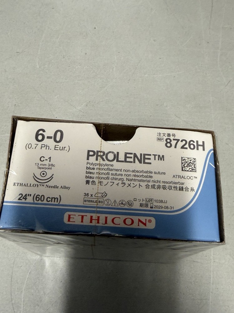 Suture  Non-absorbable 8726H 6-0    36/Box New 2029