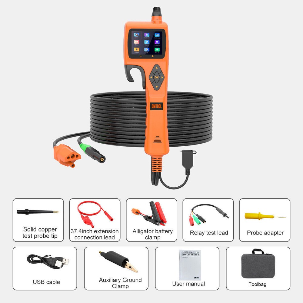 12V 24V Car Power AVOmeter Circuit Probe Tester Electrical System Analyzer Kit
