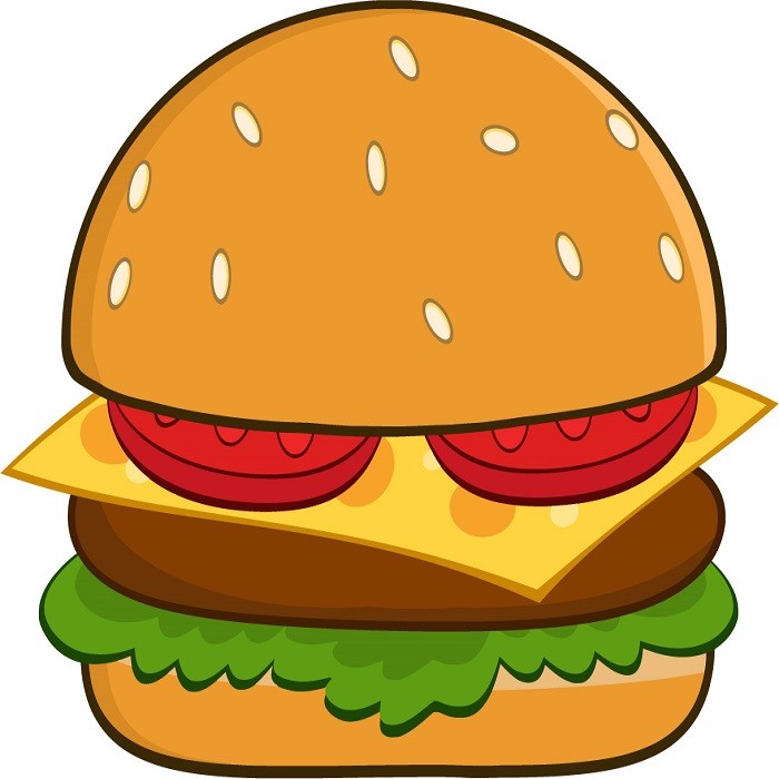 30 Custom Hamburger Personalized Address Labels